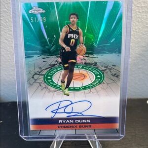 Topps Chrome PHX Suns Ryan Dunn numbered 51/99